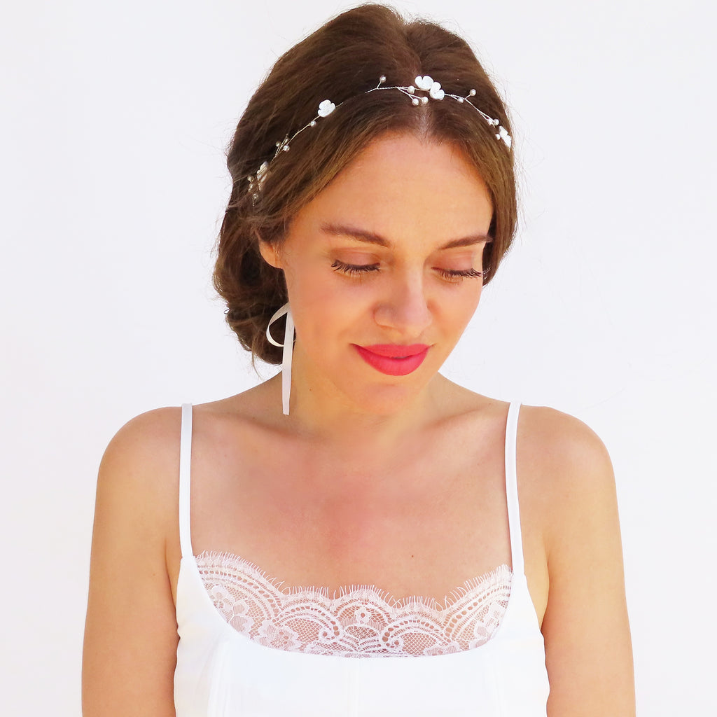 Prom headpiece bohemian with flower