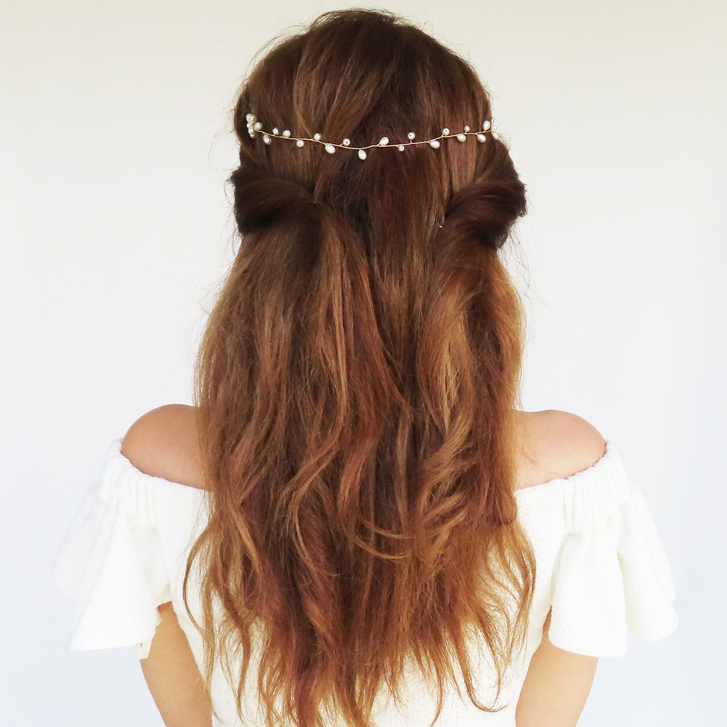 headband for back of head updo hair up hair down