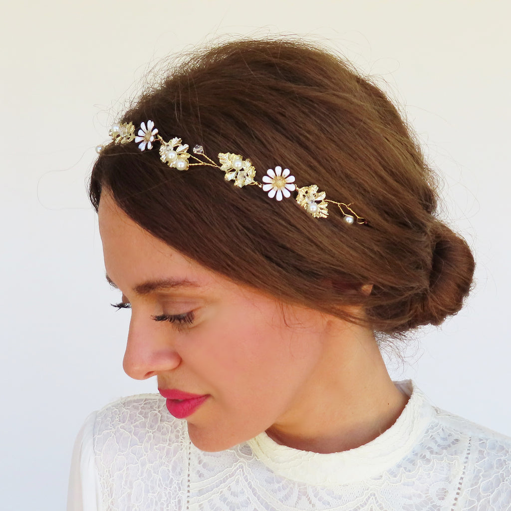 flower wedding headband