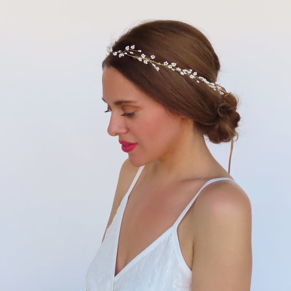 delicate wedding hair pieces