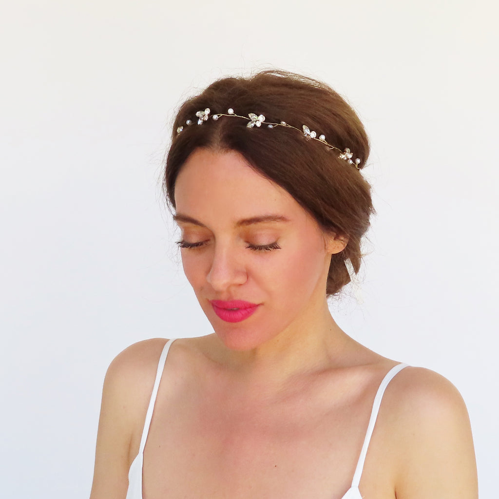 diamond crystal headpiece for wedding