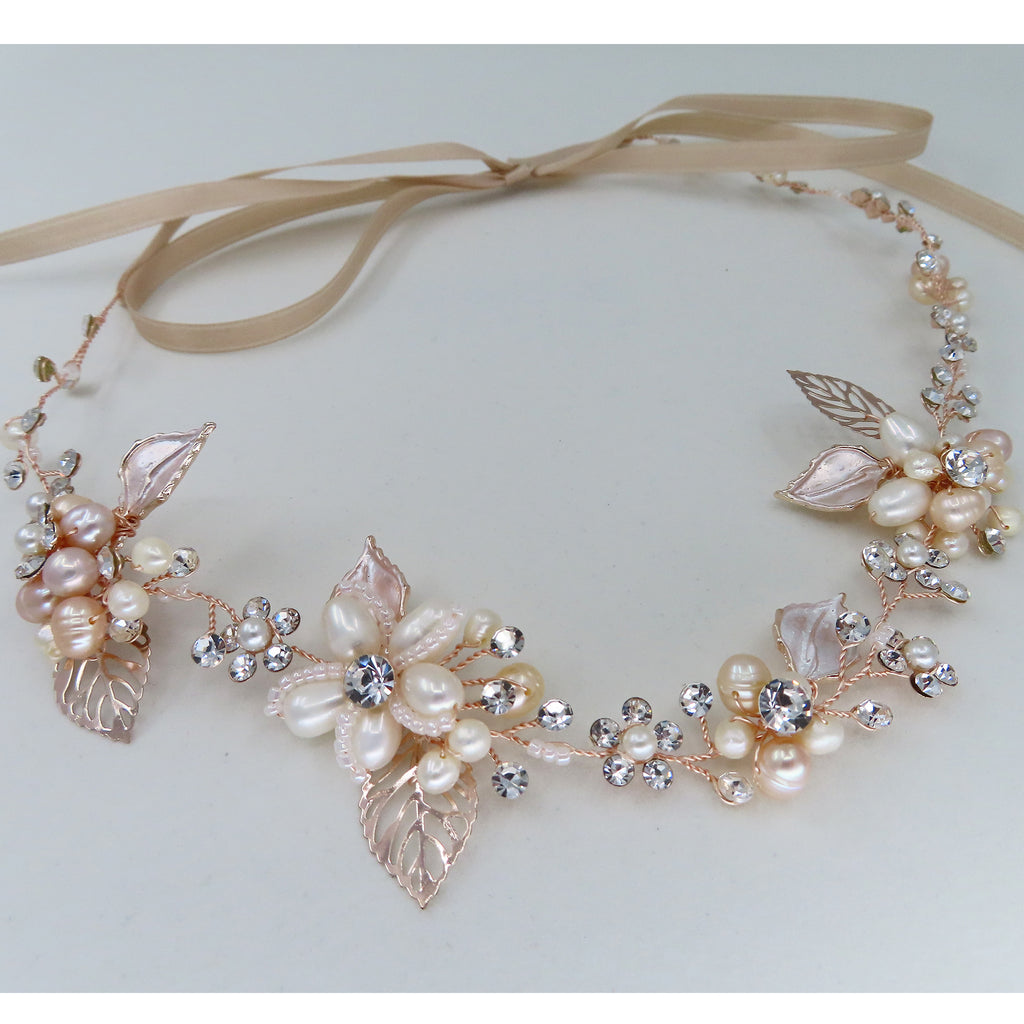 pearl bridal headband